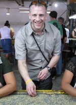 Glen Gregory picking up coffee in Nicaragua